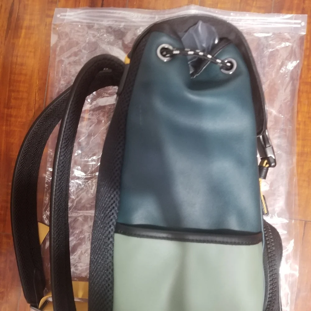 Coach Track Backpack In Colorblock With Coach Patch - Picture 9 of 16